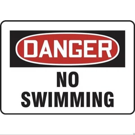 Accuform OSHA DANGER SAFETY SIGN NO SWIMMING MADM028VS MADM028VS